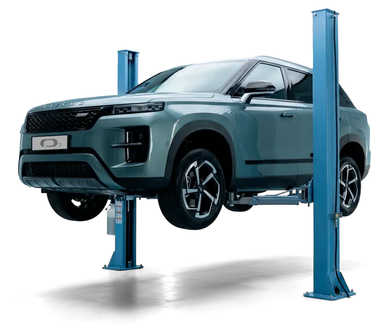 Изображение автомобиля на подъемнике